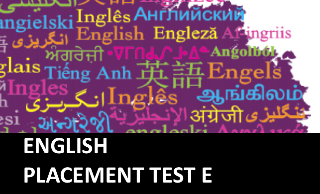 English Placement Test E